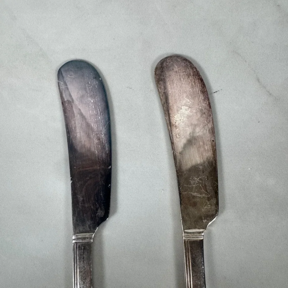 Set of‎ 2 Oneida Nobility Plate Silver Plated Butter Spreader Knife Caprice